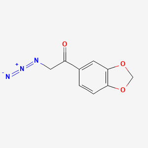 molecular formula C9H7N3O3 B1601216 2-Azido-1-(1,3-benzodioxol-5-YL)ethanone CAS No. 102831-07-2