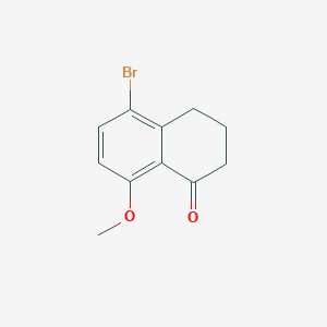molecular formula C11H11BrO2 B1601217 5-bromo-8-methoxy-3,4-dihydronaphthalen-1(2H)-one CAS No. 77259-96-2