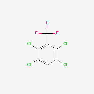 molecular formula C7HCl4F3 B1601218 2,3,5,6-Tetrachlorobenzotrifluoride CAS No. 7656-99-7