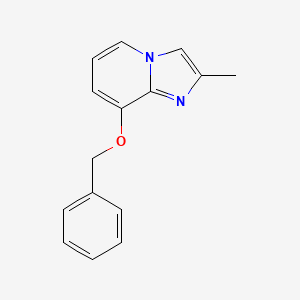 molecular formula C15H14N2O B1601223 8-(Benzyloxy)-2-methylimidazo[1,2-a]pyridine CAS No. 79707-53-2