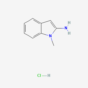 molecular formula C9H11ClN2 B1601231 1-Methyl-1H-indol-2-amine hydrochloride CAS No. 42456-82-6