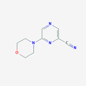 molecular formula C9H10N4O B1601237 6-Morpholinopyrazine-2-carbonitrile CAS No. 40262-52-0