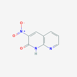 molecular formula C8H5N3O3 B1601238 3-Nitro-1,8-naphthyridin-2-ol CAS No. 5174-89-0