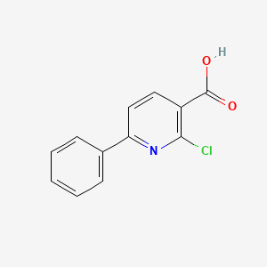 molecular formula C12H8ClNO2 B1601251 2-Chloro-6-phenylnicotinic acid CAS No. 69750-01-2