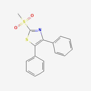 molecular formula C16H13NO2S2 B1601252 2-(Methylsulfonyl)-4,5-diphenylthiazole CAS No. 63318-84-3