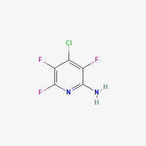 molecular formula C5H2ClF3N2 B1601254 4-Chloro-3,5,6-trifluoropyridin-2-amine CAS No. 63489-56-5
