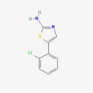 molecular formula C9H7ClN2S B1601255 5-(2-Chlorophenyl)thiazol-2-amine CAS No. 73040-63-8