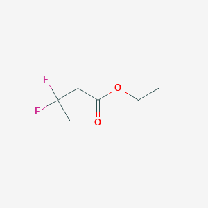 molecular formula C6H10F2O2 B1601261 3,3-二氟丁酸乙酯 CAS No. 2368-93-6
