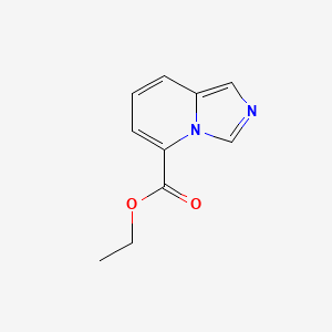 molecular formula C10H10N2O2 B1601262 咪唑并[1,5-a]吡啶-5-甲酸乙酯 CAS No. 76292-67-6