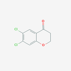 molecular formula C9H6Cl2O2 B1601268 6,7-Dichlorochroman-4-one CAS No. 27407-06-3