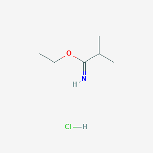 molecular formula C6H14ClNO B1601271 Ethyl 2-methylpropanecarboximidate hydrochloride CAS No. 52070-18-5