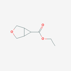 molecular formula C8H12O3 B1601273 Ethyl 3-oxa-bicyclo[3.1.0]hexane-6-carboxylate CAS No. 335599-07-0