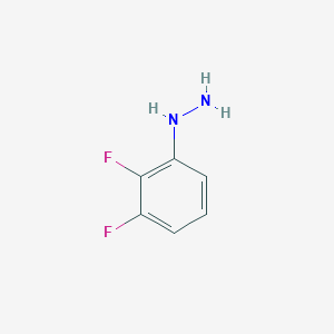 molecular formula C6H6F2N2 B1601276 (2,3-二氟苯基)肼 CAS No. 116681-58-4