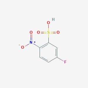 molecular formula C6H4FNO5S B1601277 3-Fluoro-6-nitrobenzenesulfonic acid CAS No. 82711-99-7
