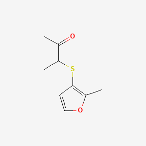 molecular formula C9H12O2S B1601279 3-((2-甲基-3-呋喃基)硫基)-2-丁酮 CAS No. 61295-44-1