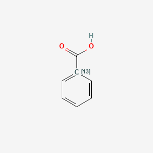 molecular formula C7H6O2 B1601281 Benzoic-1-13C acid CAS No. 55320-26-8