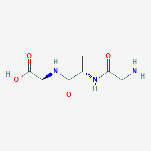 molecular formula C8H15N3O4 B1601283 H-Gly-Ala-Ala-OH CAS No. 6491-25-4
