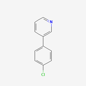 molecular formula C11H8ClN B1601290 3-(4-Chlorophenyl)pyridine CAS No. 5957-97-1