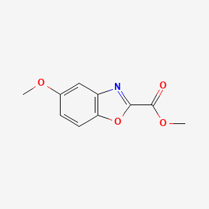 molecular formula C10H9NO4 B1601302 Methyl 5-methoxybenzo[d]oxazole-2-carboxylate CAS No. 49559-57-1