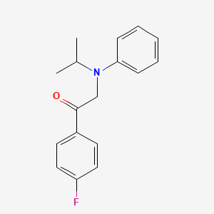 molecular formula C17H18FNO B1601305 1-(4-Fluorophenyl)-2-(isopropyl(phenyl)amino)ethanone CAS No. 93957-51-8