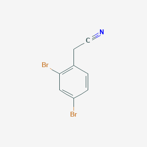 molecular formula C8H5Br2N B1601312 2-(2,4-Dibromophenyl)acetonitrile CAS No. 66246-16-0