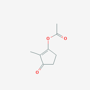 molecular formula C8H10O3 B1601316 2-Methyl-3-oxocyclopent-1-en-1-yl acetate CAS No. 3883-57-6