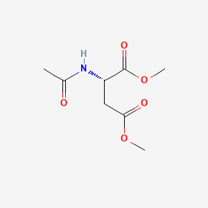 molecular formula C8H13NO5 B1601317 (S)-Dimethyl 2-acetamidosuccinate CAS No. 57289-64-2
