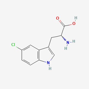 molecular formula C11H11ClN2O2 B1601319 5-Chloro-D-tryptophan CAS No. 55325-48-9