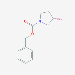 molecular formula C12H14FNO2 B160132 N-Cbz-3(S)-fluoropyrrolidine CAS No. 136725-52-5