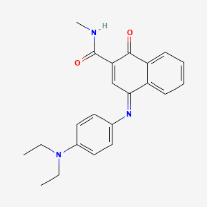 molecular formula C22H23N3O2 B1601321 4-((4-(Diethylamino)phenyl)imino)-N-methyl-1-oxo-1,4-dihydronaphthalene-2-carboxamide CAS No. 4899-82-5