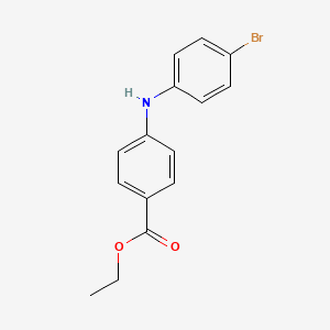 molecular formula C15H14BrNO2 B1601328 N-(4-Bromophenyl-N-(4-carbethoxyphenyl)amine CAS No. 458550-44-2