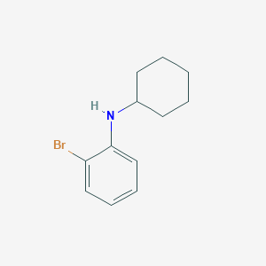 molecular formula C12H16BrN B1601331 2-Bromo-N-cyclohexylaniline CAS No. 858516-27-5