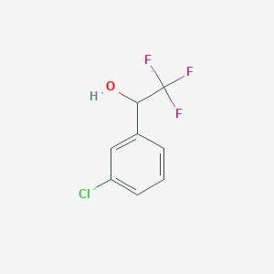 molecular formula C8H6ClF3O B1601332 1-(3-Chlorophenyl)-2,2,2-trifluoroethanol CAS No. 81577-11-9