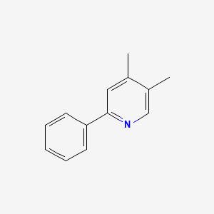 molecular formula C13H13N B1601343 4,5-Dimethyl-2-phenylpyridine CAS No. 27063-84-9