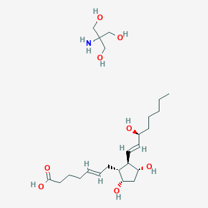 2-Amino-2-(hydroxymethyl)propane-1,3-diol;(E)-7-[(1R,2R,3R,5S)-3,5-dihydroxy-2-[(E,3S)-3-hydroxyoct-1-enyl]cyclopentyl]hept-5-enoic acid