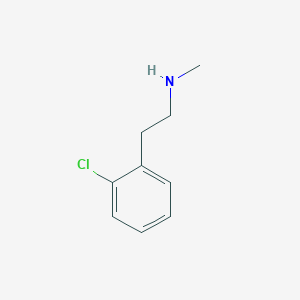 molecular formula C9H12ClN B1601351 N-[2-(2-Chlorophenyl)ethyl]-N-methylamine CAS No. 52516-17-3