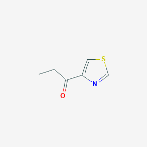 molecular formula C6H7NOS B160136 1-(Thiazol-4-yl)propan-1-one CAS No. 129425-74-7