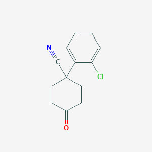 1-(2-Chlorophenyl)-4-oxocyclohexanecarbonitrile