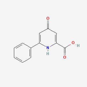 molecular formula C12H9NO3 B1601377 4-Hydroxy-6-phenylpicolinic acid CAS No. 78296-37-4