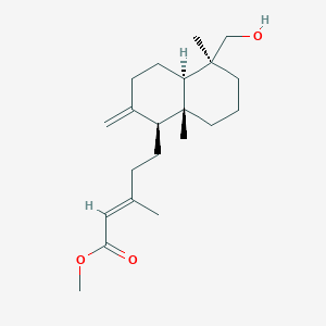 methyl (E)-5-[(1S,4aR,5S,8aR)-5-(hydroxymethyl)-5,8a-dimethyl-2-methylidene-3,4,4a,6,7,8-hexahydro-1H-naphthalen-1-yl]-3-methylpent-2-enoate
