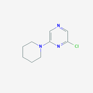 molecular formula C9H12ClN3 B1601381 2-Chloro-6-piperidin-1-yl-pyrazine CAS No. 343856-62-2