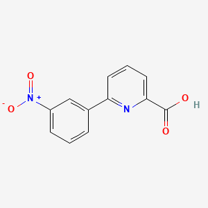 molecular formula C12H8N2O4 B1601382 6-(3-Nitrophenyl)picolinic acid CAS No. 80021-34-7