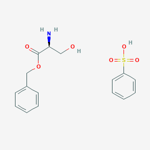 molecular formula C16H19NO6S B1601396 L-Serine benzyl ester benzenesulfonate (salt) CAS No. 3695-68-9
