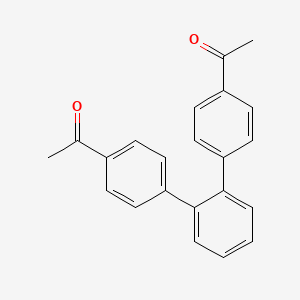 molecular formula C22H18O2 B1601397 1-[4-[2-(4-Acetylphenyl)phenyl]phenyl]ethanone CAS No. 93232-29-2