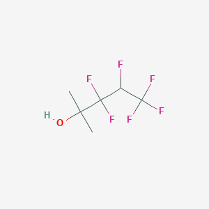 molecular formula C6H8F6O B1601404 3,3,4,5,5,5-Hexafluoro-2-methylpentan-2-ol CAS No. 58380-92-0