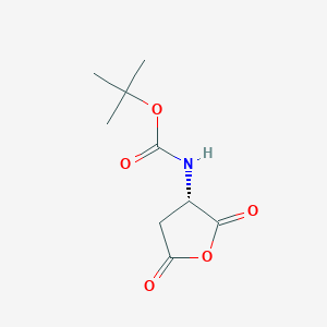 molecular formula C9H13NO5 B1601412 Boc-L-aspartic anhydride CAS No. 30750-74-4