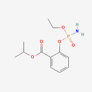 Isopropyl 2-((aminoethoxyphosphinyl)oxy)benzoate