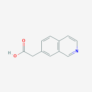 molecular formula C11H9NO2 B1601430 2-(Isoquinolin-7-yl)acetic acid CAS No. 188111-64-0