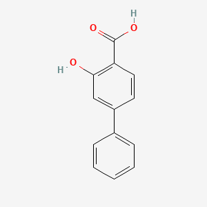 molecular formula C13H10O3 B1601447 2-Hydroxy-4-phenylbenzoic acid CAS No. 4482-27-3