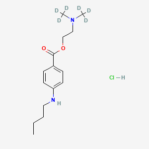 molecular formula C15H25ClN2O2 B1601462 2-[Bis(trideuteriomethyl)amino]ethyl 4-(butylamino)benzoate;hydrochloride CAS No. 80404-52-0